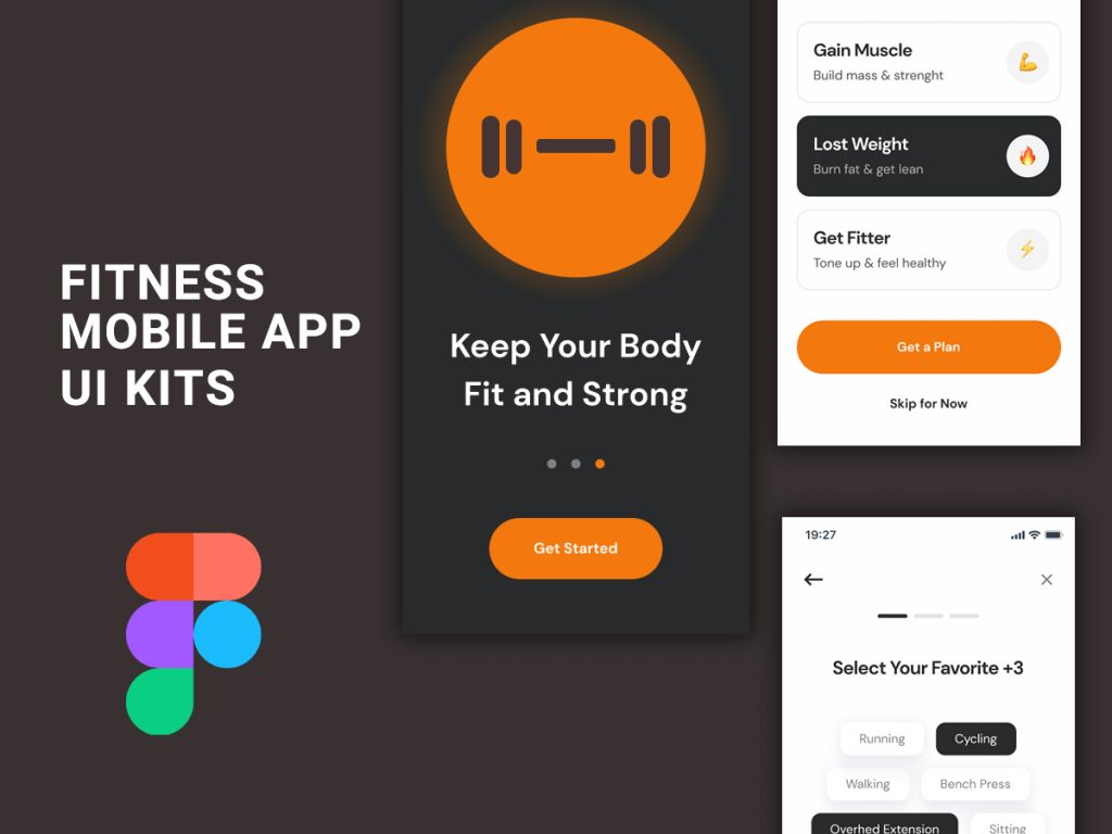 fitness app design